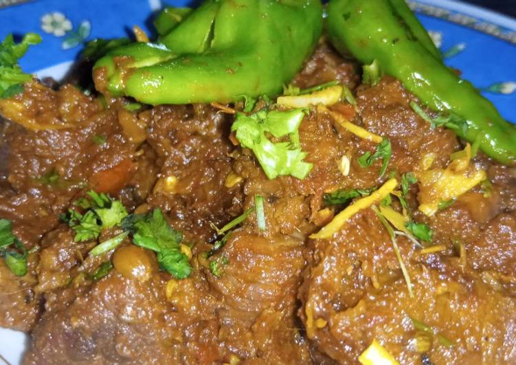 Recipe of Perfect Smoky Beef Karhai