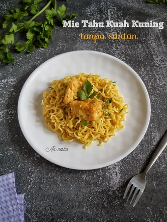 Langkah Gampang Membuat Resep 383.Mie Tahu Kuah Kuning(tanpa santan) Khas Balikpapan yang Lezat Anti Ribet, Uenak Banget