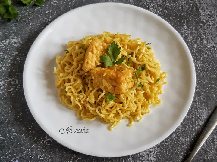 Langkah Gampang Membuat Resep 383.Mie Tahu Kuah Kuning(tanpa santan) Khas Balikpapan yang Lezat Anti Ribet, Uenak Banget