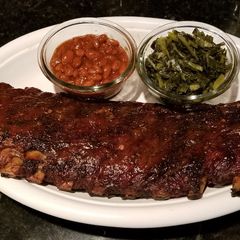 A picture of "Smoked" BBQ Ribs.