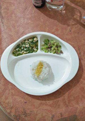 Foto resep MPasi 11mos+ tumis brokoli&sapi+bening kale&tahu
