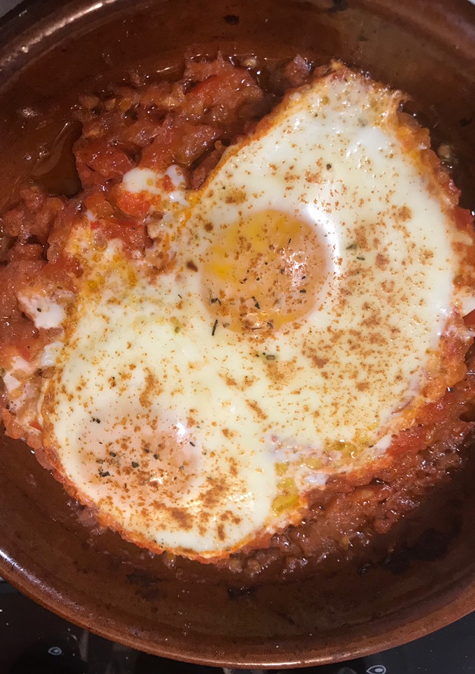 Una foto de Huevos en cazuelita para un vegetariano🌱