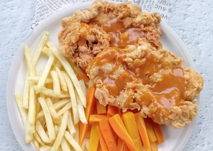 Resep Crispy Chicken Steak Oleh Any Tri Cookpad 