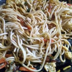 Egg mix veg chowmin A picture of Egg mix veg chowmin.