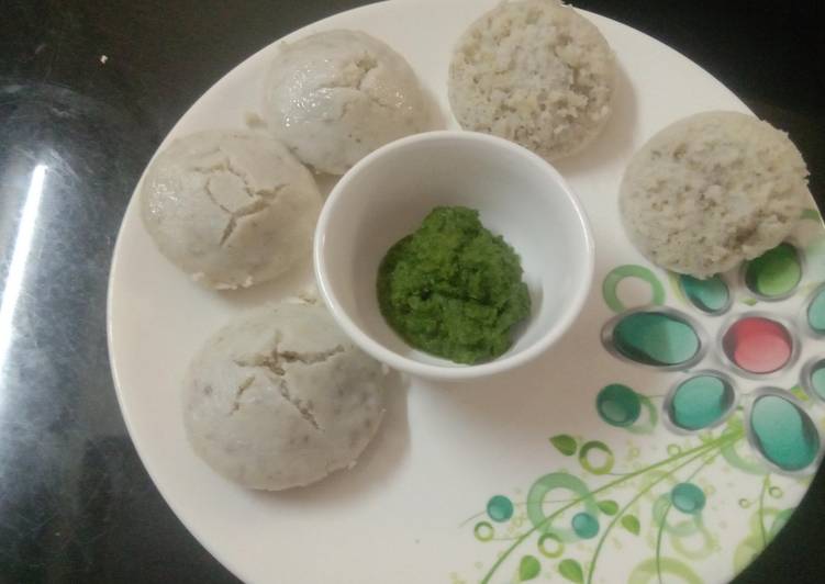 How to Make Super Quick Homemade Sprouts idli with green chutney