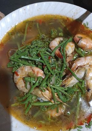 Foto resep Cah pakis udang