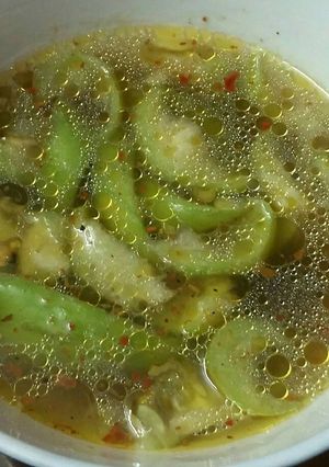 Hình của món Canh mướp nấu nấm.