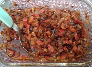 Una foto de Salsa picante para el locro