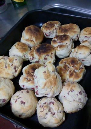 Una foto de Pancitos con salame Milán