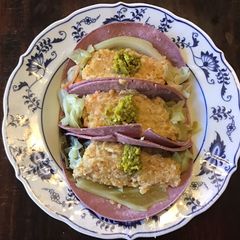 California Farm Red Lentils Cole Slaw Curtido Wrap A picture of California Farm Red Lentils Cole Slaw Curtido Wrap.