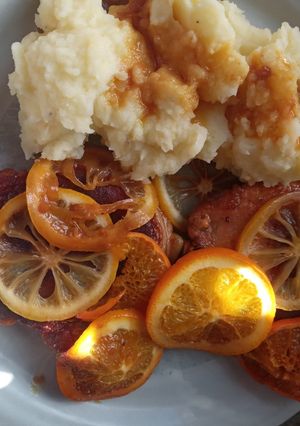 Una foto de Chuletas de cerdo al cítrico