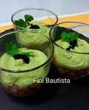 Tartar de salmón ahumado en vaso