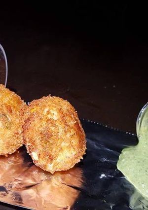 A picture of Rice croquette.