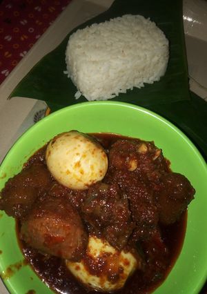 A picture of Ayamase stew😍.