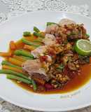 Ayam Kukus Siram Sambal Kecap