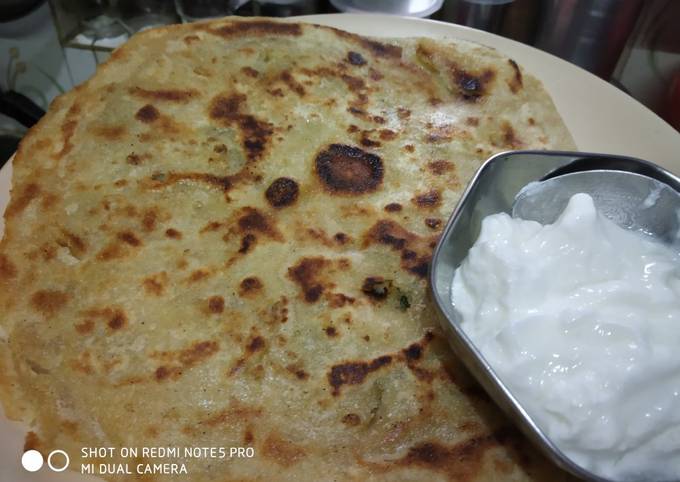 Square shape Aloo Parantha Recipe