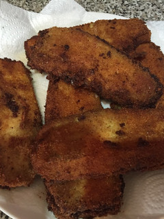 Una foto de Berenjenas con jamón York y queso