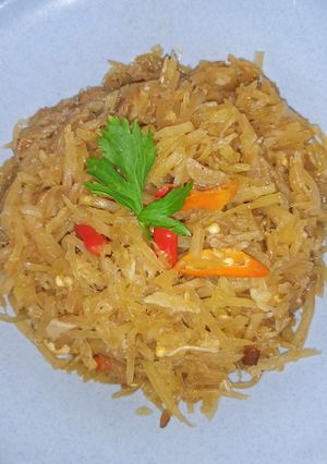 Foto resep TUMIS TAUCO PEPAYA MUDA (KATES)