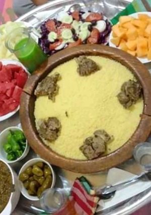 صورة لوصفة الكسكس الطبق التقرتي الأصيل