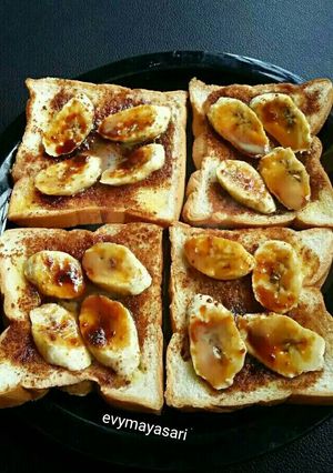 Foto resep Roti pisang panggang karamel