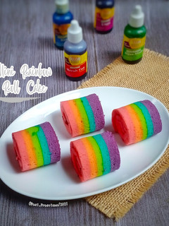 Foto resep Mini Rainbow Roll Cake