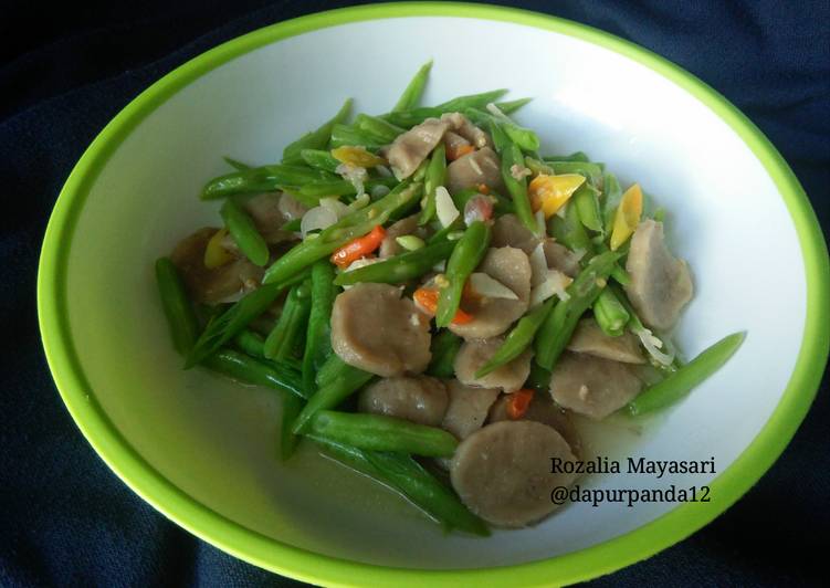 Tumis Buncis Bakso Pedas