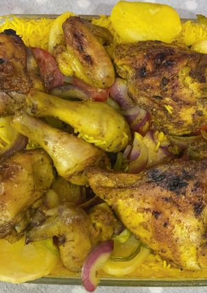 صورة لوصفة رز مندي بالفرن
