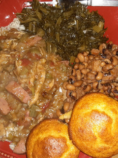 A picture of Sausage and chicken gumbo.
