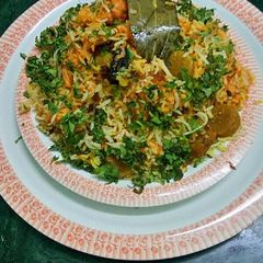A picture of Vegetable biryani.