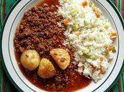 Una foto de carne achiote