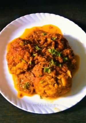 গোটা ফুলকপির মসলা সব্জী (gota fulkopir masla sabji recipe in Bengali) রেসিপির প্রধান ছবি