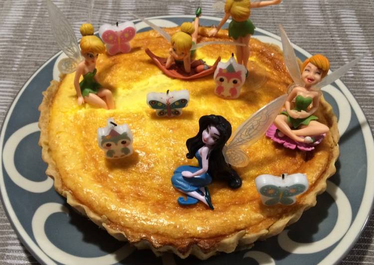 Tarta de queso suave al horno sin azúcar