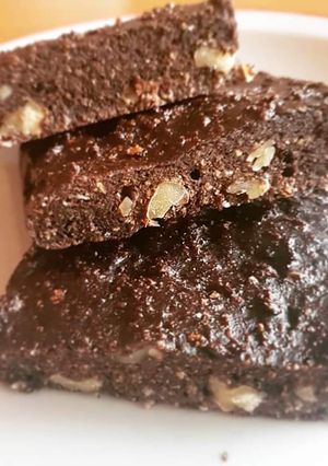 Una foto de Brownies con ralladura de coco