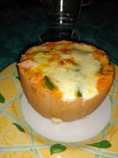 Una foto de Calabaza rellena