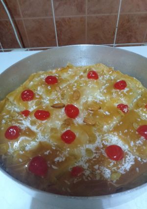 صورة لوصفة جلاش بالمهلبية والكريز