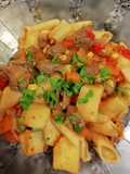 Guiso de carne con fideos