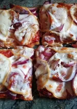 Házi pizza 🍕 recept fotója