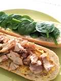 Pulled chicken sandwich