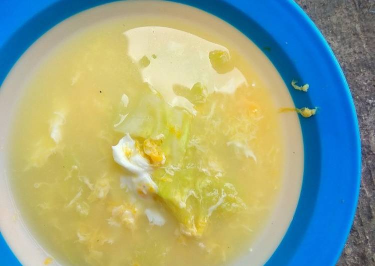 [MPASI 1Y+]Sup daun kubis dan telur