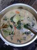 Sayur bayam & labu air santan