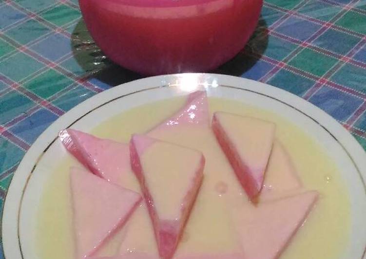 Pudink strawbery saos vanilla