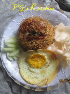 A picture of Tripe Fried Rice from Semarang (NASI GORENG BABAT - SEMARANG).