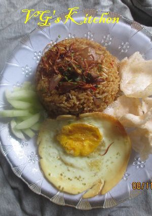 A picture of Tripe Fried Rice from Semarang (NASI GORENG BABAT - SEMARANG).