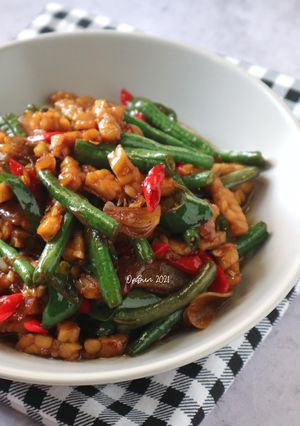 Foto resep Tumis Tempe Kacang Panjang