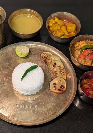 A picture of Bengali Thali Lunch Menu.
