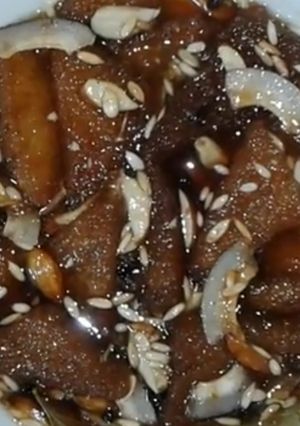 A picture of Bread ka meetha.