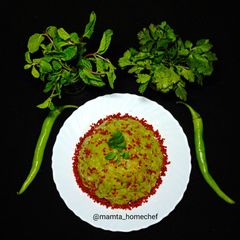 A picture of Green Masala Khichu.
