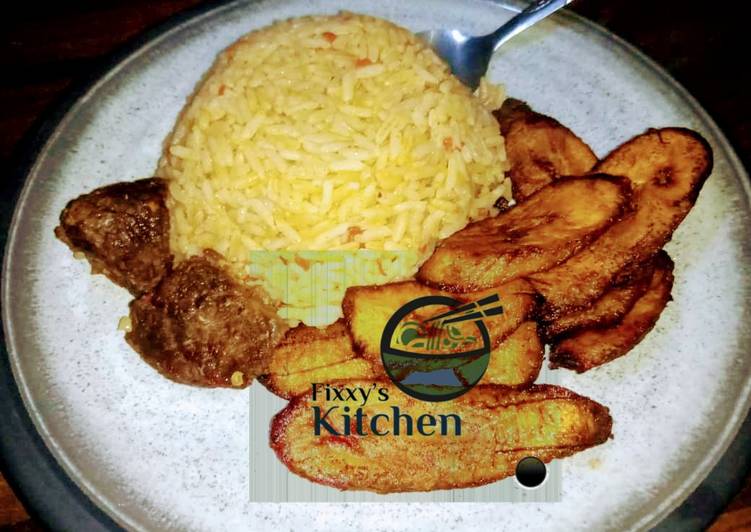 Easiest Way to Prepare Favorite Jealouf rice with fried plantain