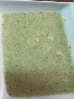 صورة لوصفة شوربه البروكلي مع المشروم(الفطر)