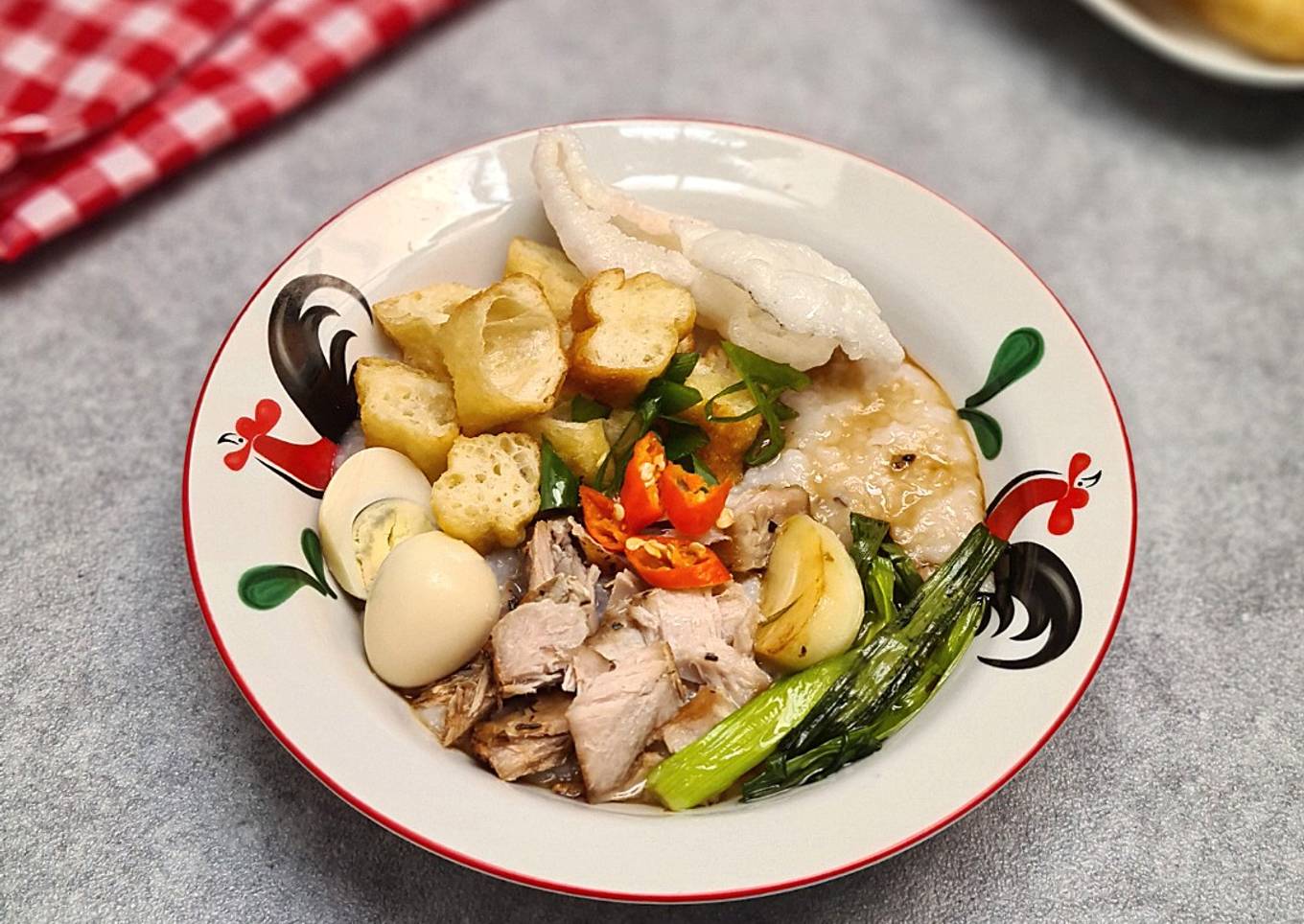 Bubur Tuna (Sisa Nasi) + Cakwe Kilat